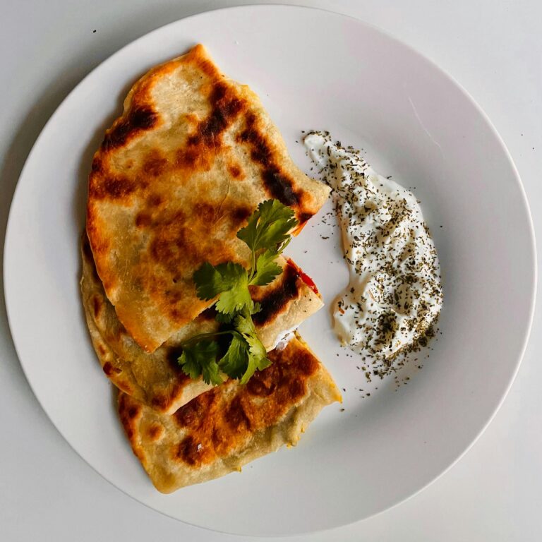 Food on White Ceramic Plate